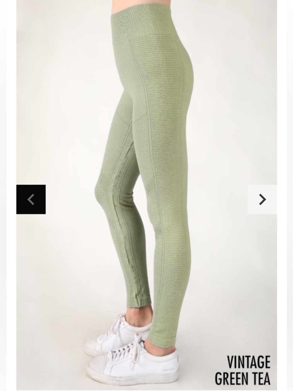 Nikibiki Hybrid Moto Vintage Green Tea Medium Rise Seamless Jeggings